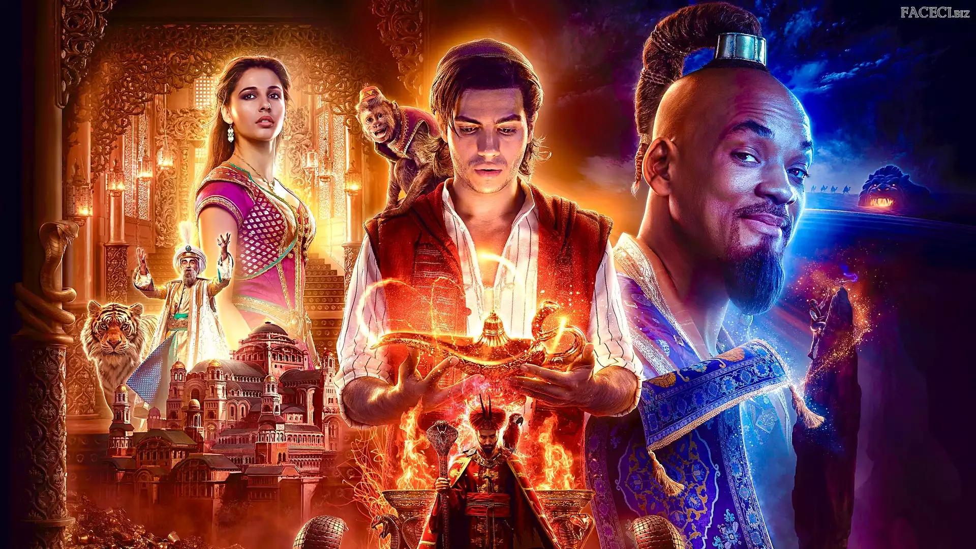 Will Smith, Aktorka, Film, Mena Massoud, Aktor, Aladdin, Aladyn, Naomi Scott
